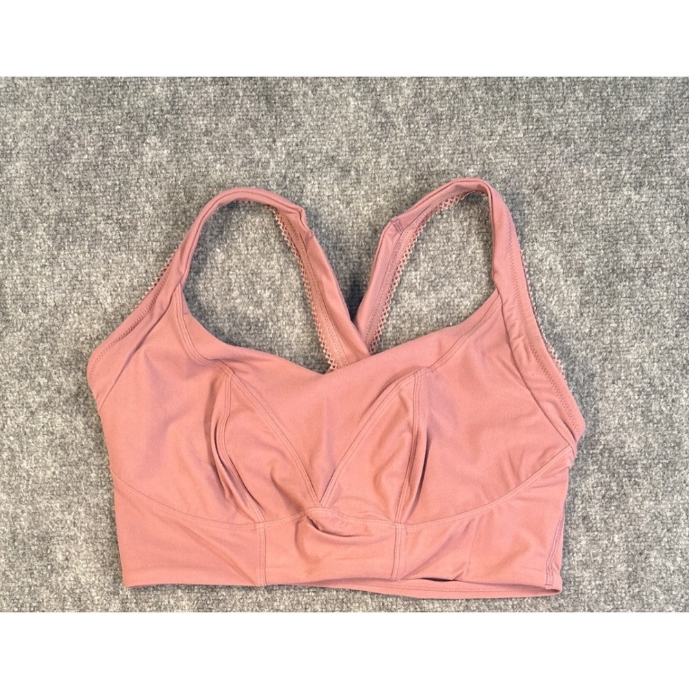Phoenix Bergen Lace Trip Bra 1X C-DD and Malibu Thong 1X Set Rose Navy NWT